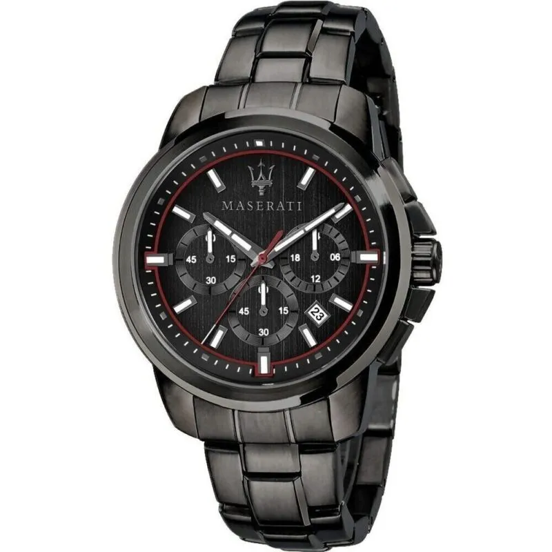 Maserati Successo Limited Edition Chronograph Stainless Steel Black Dial Quartz R8873621027 Men's Watch