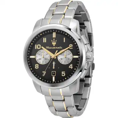 Maserati Successo Limited Edition Chronograph Stainless Steel Black Dial Quartz R8873621028 Men's Watch