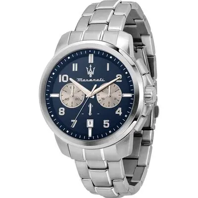 Maserati Successo Limited Edition Chronograph Stainless Steel Blue Dial Quartz R8873621029 Men's Watch