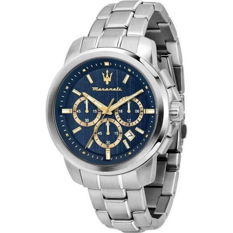 Maserati Successo Chronograph Stainless Steel Blue Dial Quartz R8873621038 Men's Watch