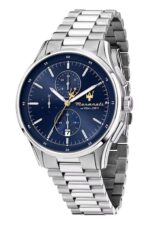 Maserati Sorpasso Chronograph Stainless Steel Blue Sunray Dial Quartz R8873624004 100M Men's Watch