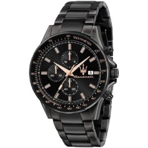 Maserati Sfida Chronograph Black Dial Quartz R8873640011 100M Men's Watch