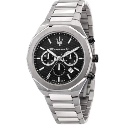 Maserati Stile Chronograph Black Dial Quartz R8873642004 100M Men's Watch