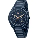 Maserati Stile Chronograph Blue Dial Quartz R8873642008 100M Men's Watch