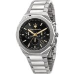 Maserati Stile Chronograph Black Dial Quartz R8873642010 100M Men's Watch