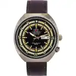 Orient Neo Classic Sports Brown Leather Strap Black Dial Automatic RA-AA0E06B19B RA-AA0E06B39B 200M Men's Watch