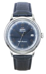 Orient Bambino Classic Leather Strap Navy Blue Dial Automatic RA-AC0024L Men's Watch
