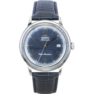 Orient Bambino Classic Leather Strap Navy Blue Dial Automatic RA-AC0024L Men's Watch