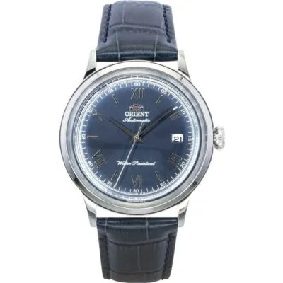 Orient Bambino Classic Leather Strap Navy Blue Dial Automatic RA-AC0024L Men's Watch