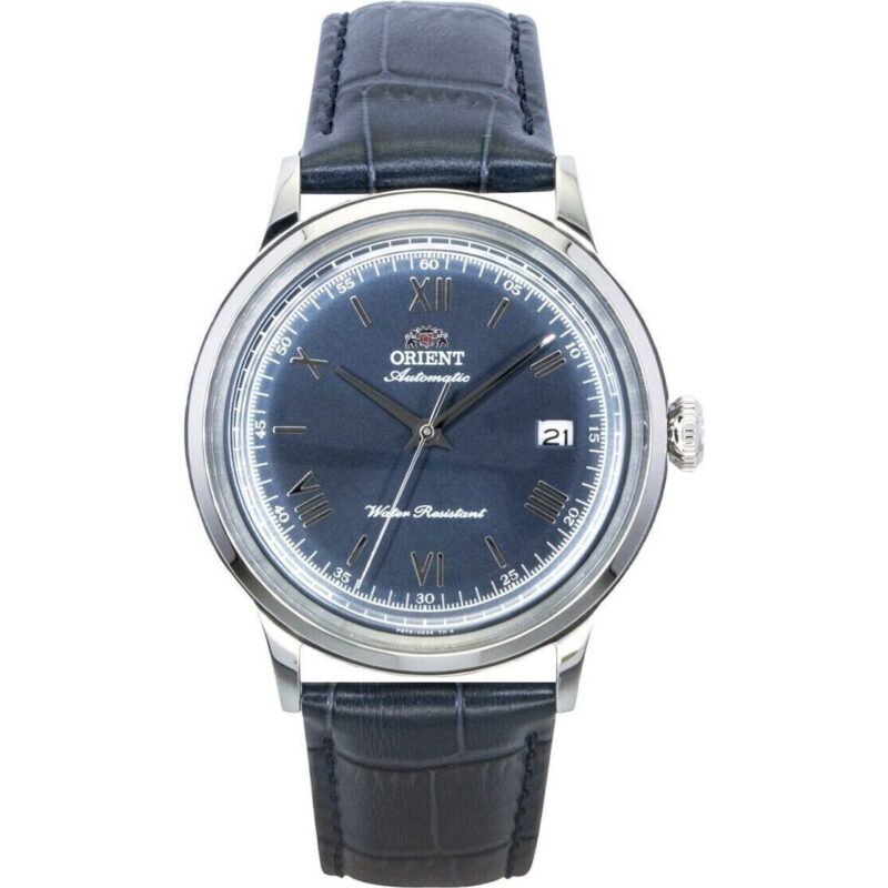 Orient Bambino Classic Leather Strap Navy Blue Dial Automatic RA-AC0024L Men's Watch