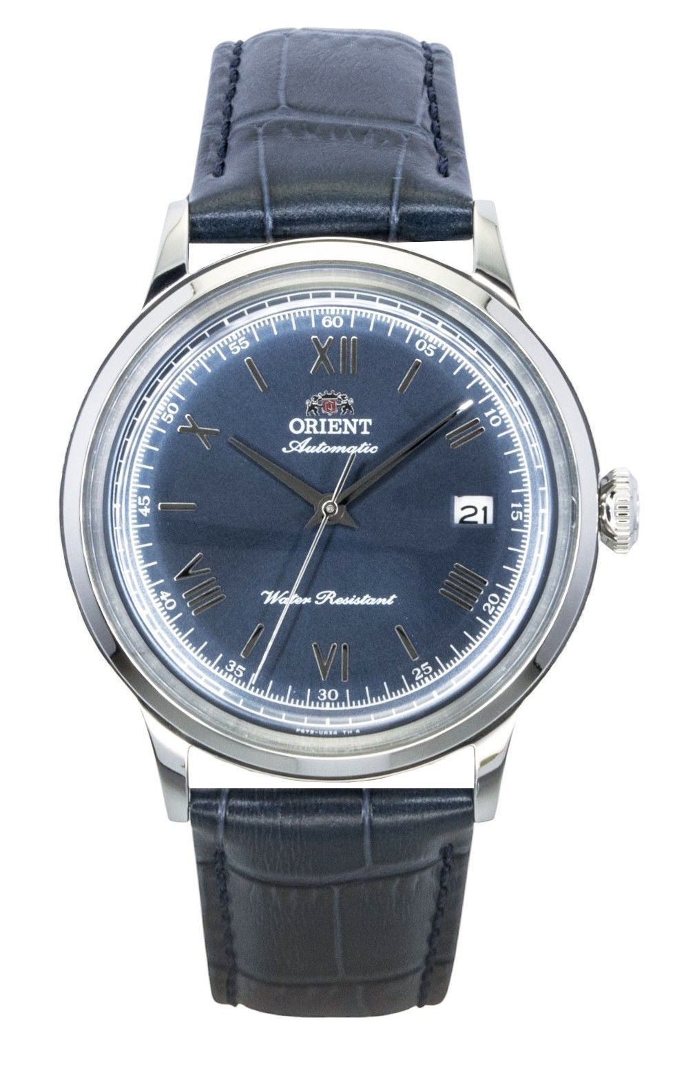 Orient Bambino Classic Leather Strap Navy Blue Dial Automatic RA-AC0024L Men's Watch 1 Orient Bambino Classic Leather Strap Navy Blue Dial Automatic RA-AC0024L Men's Watch