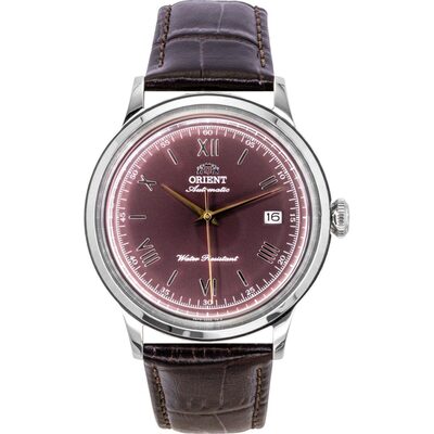 Orient Classic Leather Strap Bordeaux Dial Automatic RA-AC0026R Men's Watch