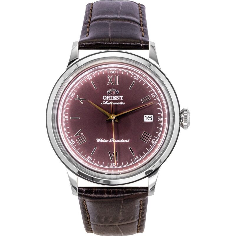Orient Classic Leather Strap Bordeaux Dial Automatic RA-AC0026R Men's Watch