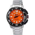 Orient M-Force AC0L Sports Stainless Steel Orange Dial Automatic Diver's RA-AC0L08Y00B 200M Men's Watch
