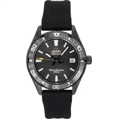 Orient Mako Silicone Strap Black Dial Automatic Diver's RA-AC0Q10N 200M Men's Watch