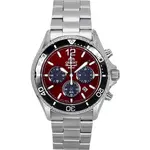 Orient Sports Chronograph Stainless Steel Sky Red Dial Quartz Diver's RA-TX0207R 200M Men's Watch