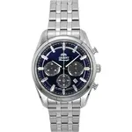Orient Contemporary Chronograph Stainless Steel Navy Blue Dial Quartz RA-TX0303L Men's Watch