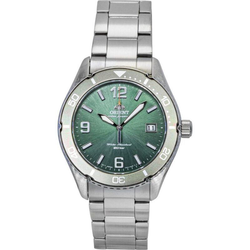 Orient Sport Stainless Steel Green Dial Solar Diver's RA-WJ0001E 200M Men's Watch Orient Sport Stainless Steel Green Dial Solar Diver's RA-WJ0001E 200M Men's Watch