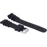Ratio Black Rubber Watch Strap 22mm