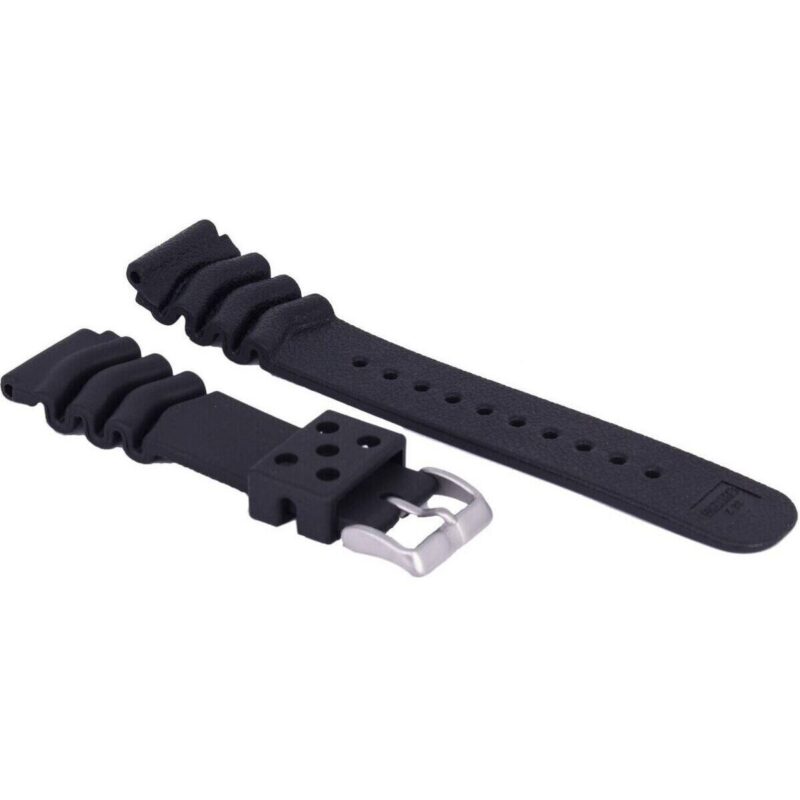 Ratio Black Rubber Watch Strap 22mm Ratio Black Rubber Watch Strap 22mm
