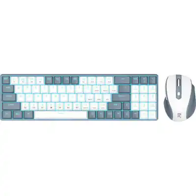 Redragon BS8772 Wireless Keyboard and Mouse Combo - Grey/White