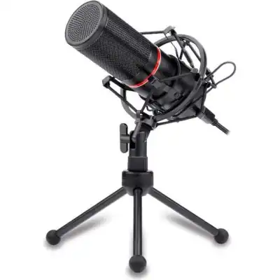 REDRAGON BLAZAR Cardioid USB Gaming Mic and Tripod - Black