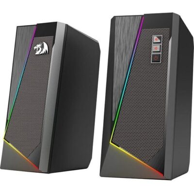 REDRAGON 2.0 Satellite Speaker ANVIL 2 x 3W RGB USB|Aux Gaming Speaker - Black