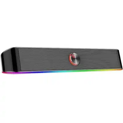 REDRAGON 2.0 Sound Bar ADIEMUS 2 x 3W RGB USB|Aux PC Gaming Speaker - Black