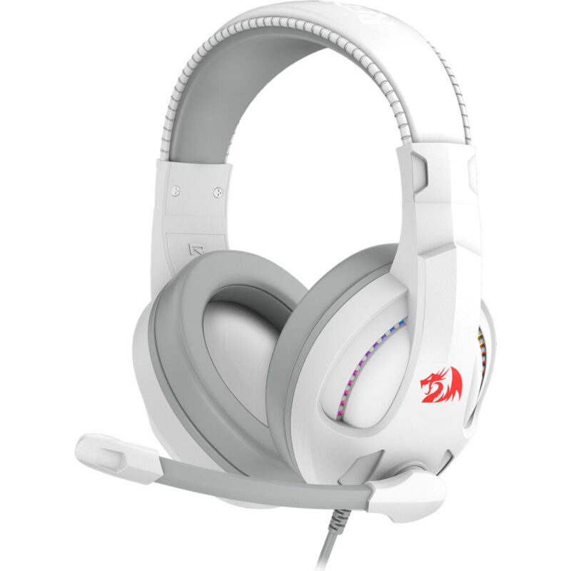 Redragon H211 CRONUS Surround Sound RGB Wired Gaming Headset – White