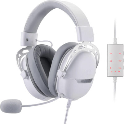 REDRAGON Over-Ear AURORA Gaming Headset - White