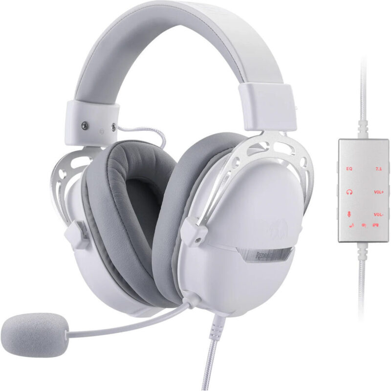 REDRAGON Over-Ear AURORA Gaming Headset - White