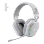 Redragon H868 RGB Wireless Gaming Headset - White