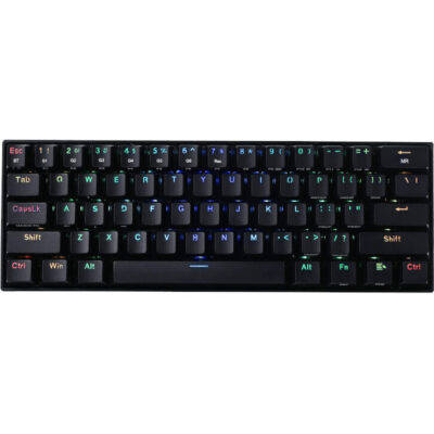 REDRAGON DRACONIC PRO Mechanical 61 Key|Bluetooth 5.0|RGB 9 Colour Modes|Rechargable Battery|Type-C Charging Cable Gaming Keyboard - Black