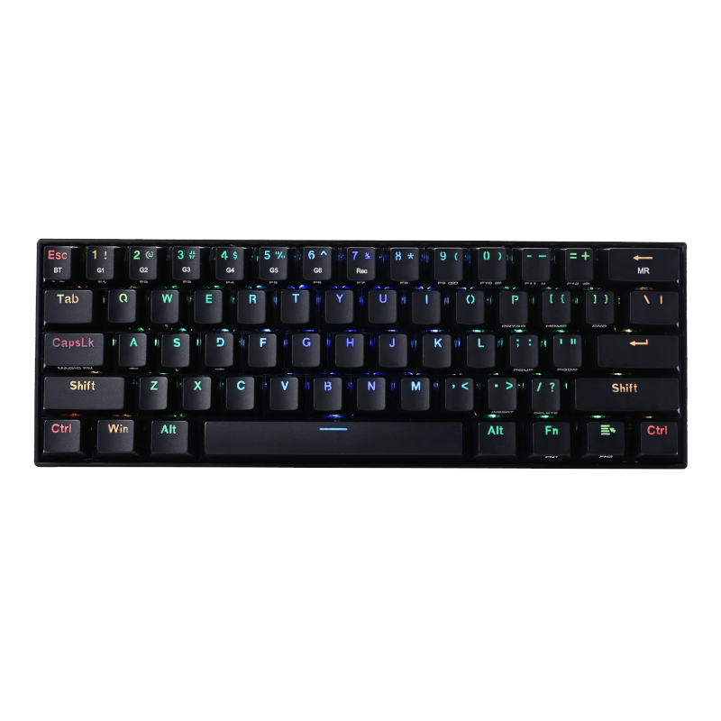 REDRAGON DRACONIC PRO Mechanical 61 Key|Bluetooth 5.0|RGB 9 Colour Modes|Rechargable Battery|Type-C Charging Cable Gaming Keyboard - Black 1 REDRAGON DRACONIC PRO Mechanical 61 Key|Bluetooth 5.0|RGB 9 Colour Modes|Rechargable Battery|Type-C Charging Cable Gaming Keyboard - Black