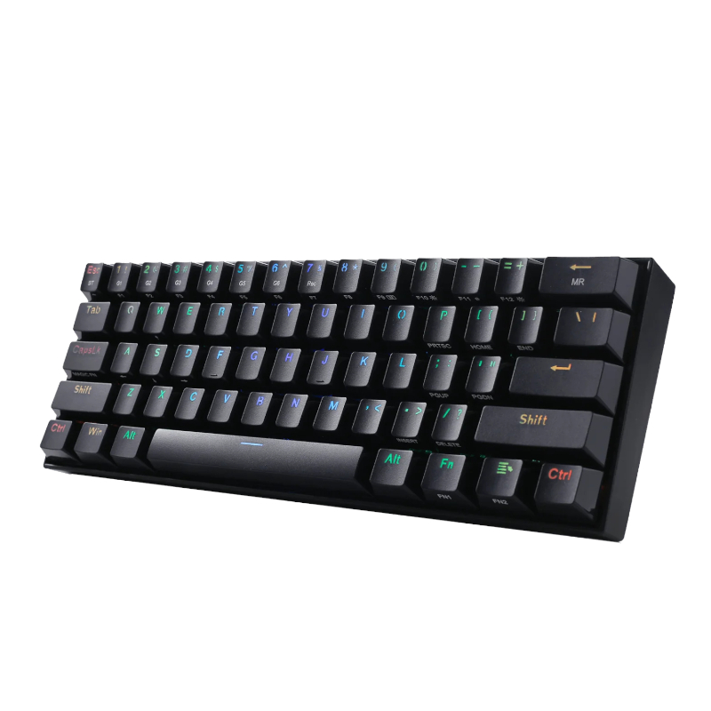 REDRAGON DRACONIC PRO Mechanical 61 Key|Bluetooth 5.0|RGB 9 Colour Modes|Rechargable Battery|Type-C Charging Cable Gaming Keyboard - Black 2 REDRAGON DRACONIC PRO Mechanical 61 Key|Bluetooth 5.0|RGB 9 Colour Modes|Rechargable Battery|Type-C Charging Cable Gaming Keyboard - Black - Image 2