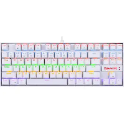 REDRAGON KUMARA Mechanical 87 Key|RGB Backlit Gaming Keyboard - White