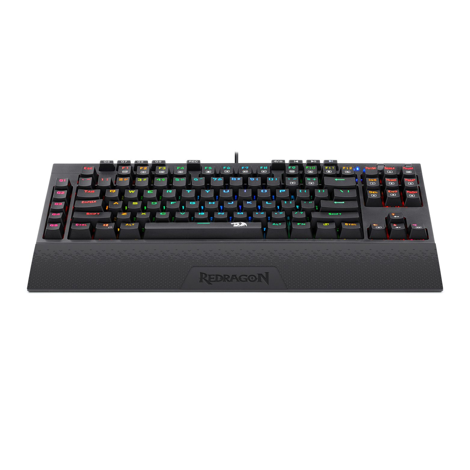 Redragon K588 RGB Pro BROADSWORD TKL Mechanical Wired Gaming Keyboard - Black - Image 4