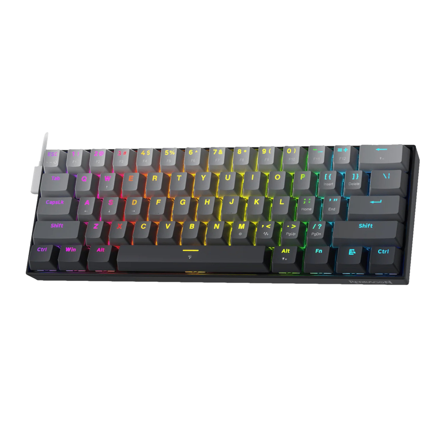 Redragon K617 FIZZ Rapid Trigger 60% Magnet Hall Switch Wired RGB Gaming Keyboard - Image 3