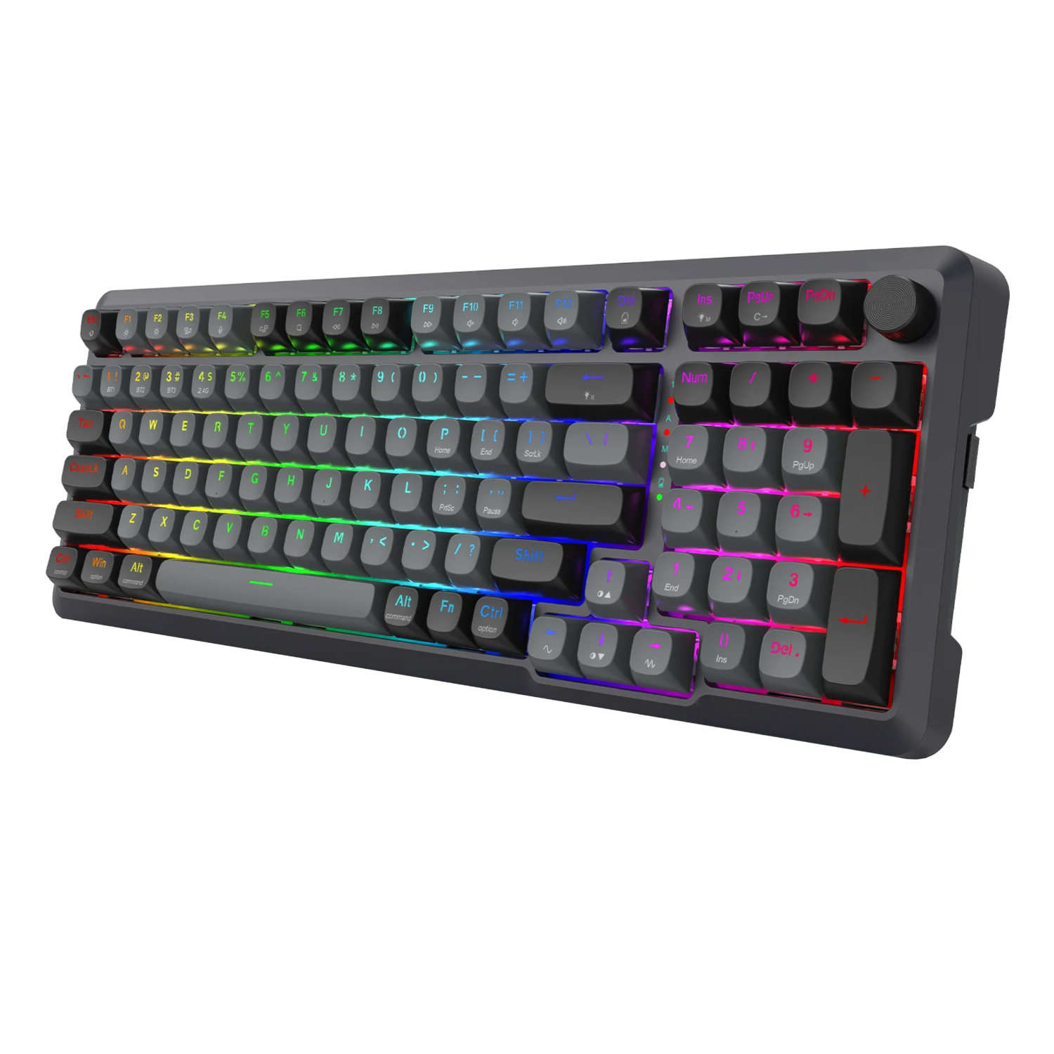 Redragon BREAGI PRO K688 98+1 Gasket Wireless Mechanical Keyboard (Triple Mode, RGB, Hot-Swappable, Cream Linear Switches) 4 Redragon BREAGI PRO K688 98+1 Gasket Wireless Mechanical Keyboard (Triple Mode, RGB, Hot-Swappable, Cream Linear Switches) - Image 4