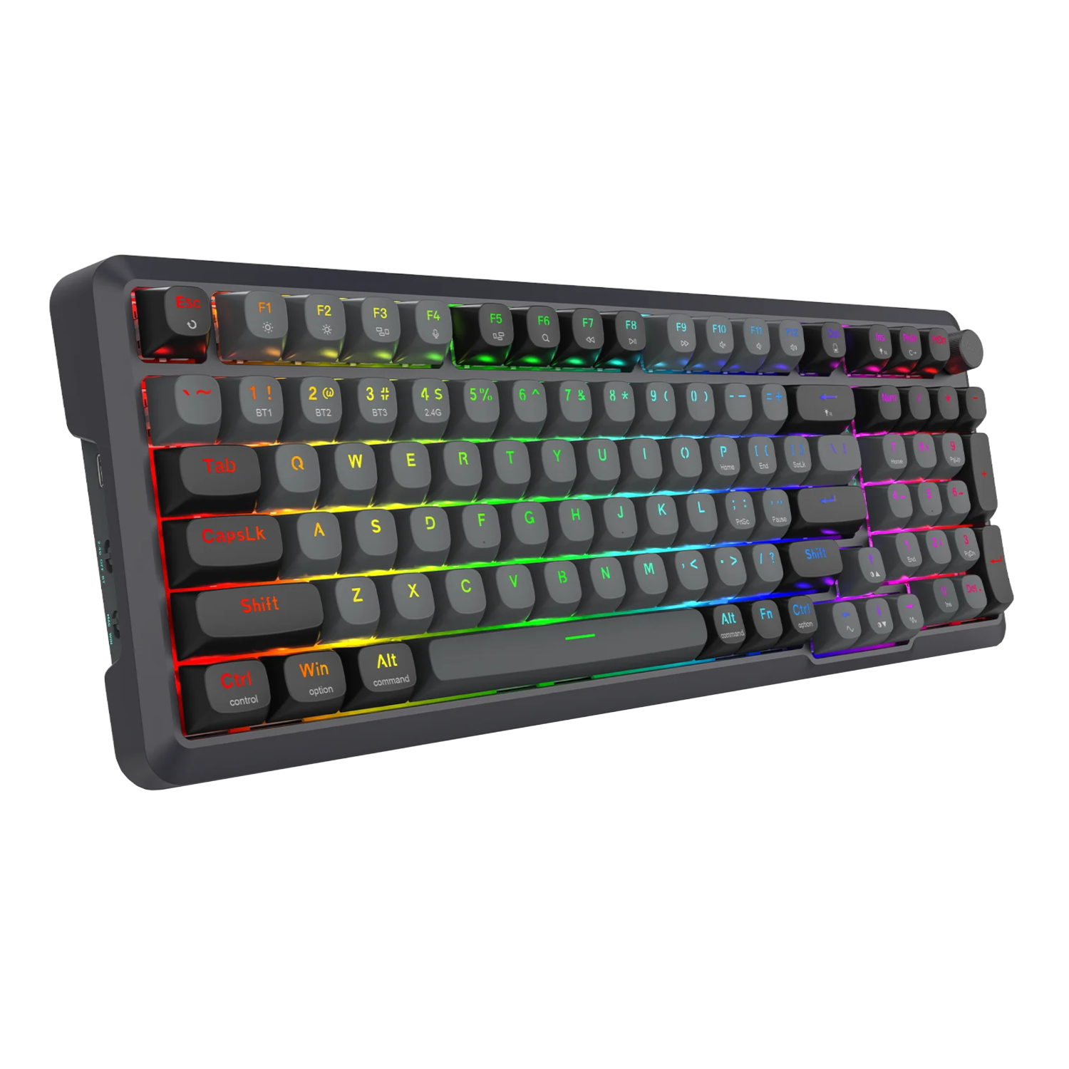 Redragon BREAGI PRO K688 98+1 Gasket Wireless Mechanical Keyboard (Triple Mode, RGB, Hot-Swappable, Cream Linear Switches) 2 Redragon BREAGI PRO K688 98+1 Gasket Wireless Mechanical Keyboard (Triple Mode, RGB, Hot-Swappable, Cream Linear Switches) - Image 2