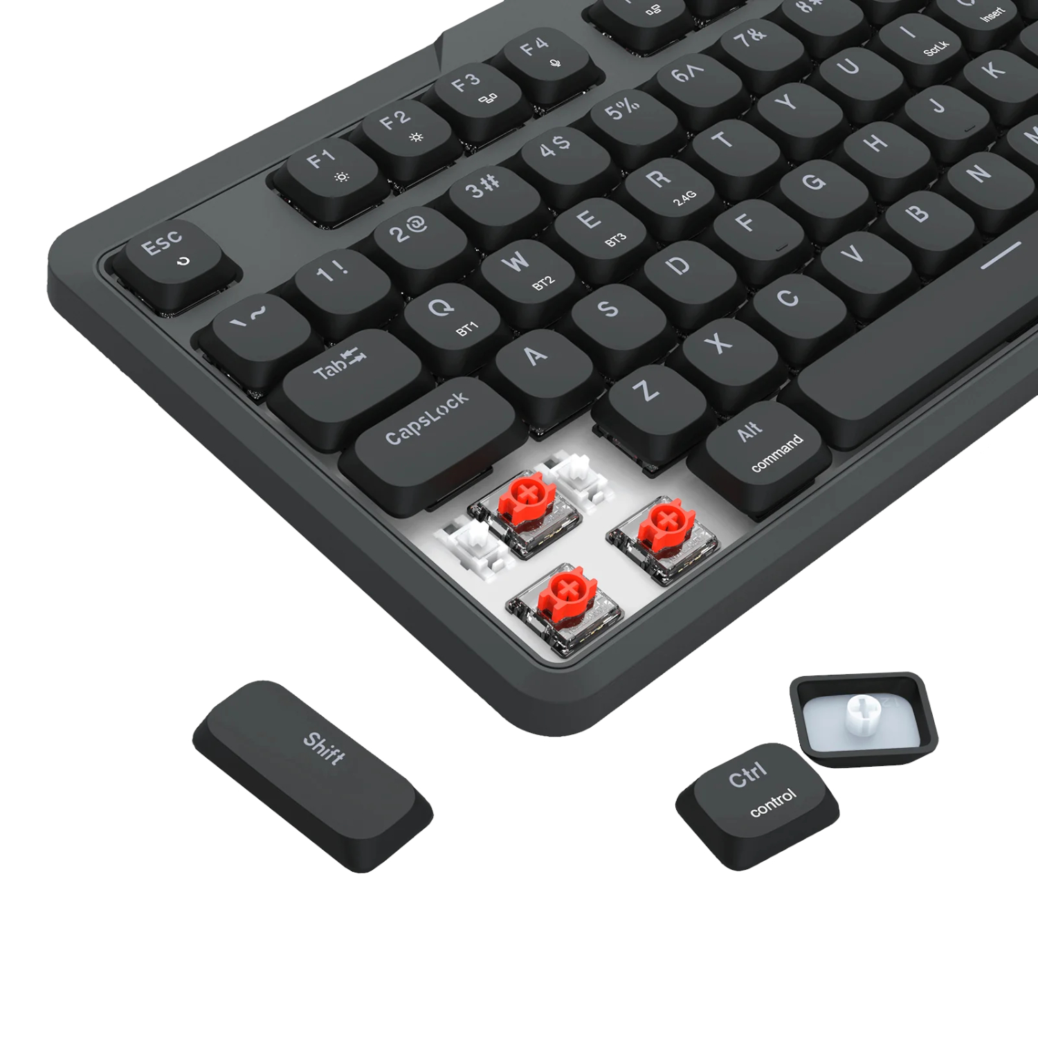Redragon AETHER K706 PRO Wireless Mechanical Keyboard (75% Layout, Tri-Mode, Gasket Mount, Low-Profile Red Switches) 5 Redragon AETHER K706 PRO Wireless Mechanical Keyboard (75% Layout, Tri-Mode, Gasket Mount, Low-Profile Red Switches) - Image 5