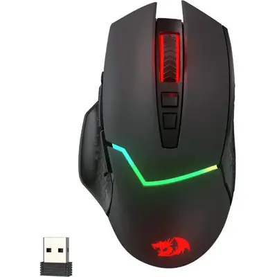 REDRAGON Mirage Pro 8000DPI RGB Wireless Gaming Mouse - Black