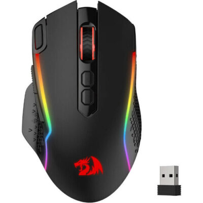 REDRAGON Taipan Pro 10000DPI RGB Wireless Gaming Mouse - Black