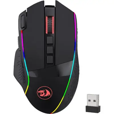 REDRAGON Enlightment 19000DPI RGB Wireless Gaming Mouse - Black