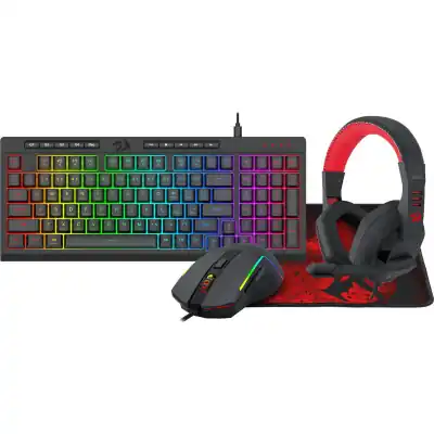 Redragon 4-in-1 Keyboard | Mouse | Mousepad | Headset Gaming Combo