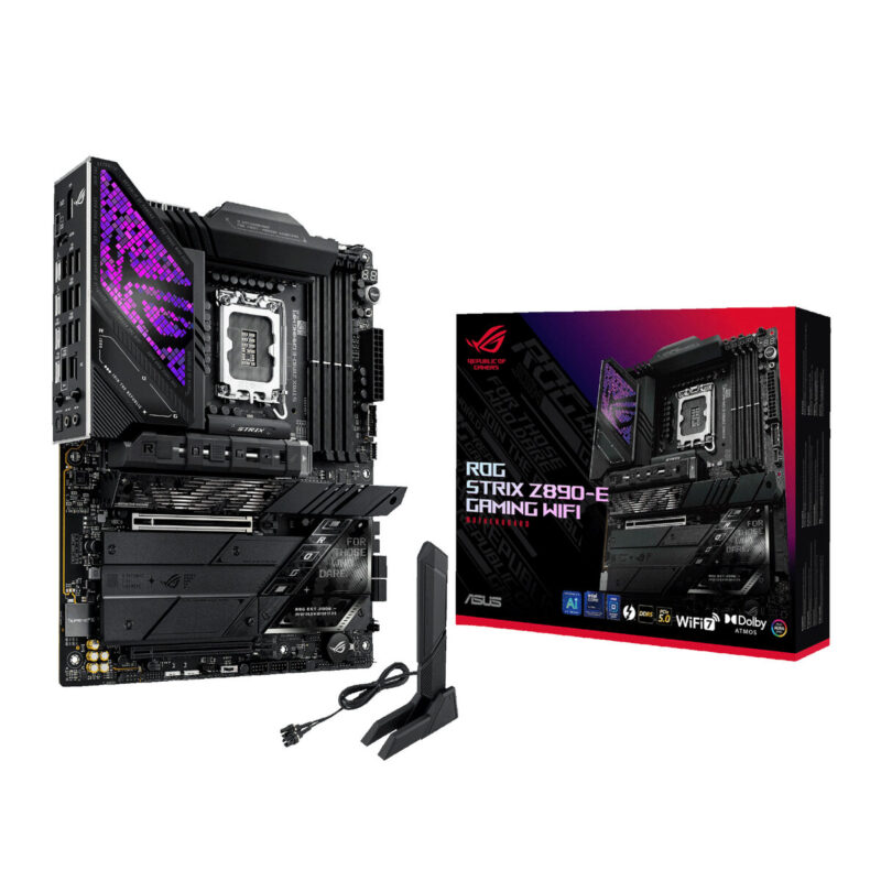 ROGSTRIXZ890-EGAMINGWIFI_Asus-ROG-Strix-Z890-E-Gaming-WIFI-Intel-LGA1851-ATX-Gaming-Motherboard-Black_wr_01 Asus ROG Strix Z890-E Gaming WIFI Intel LGA1851 ATX Gaming Motherboard