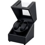 Watch Winder For 2 Watches – Faux Leather / Carica Orologio 2 Orologi – Similpelle (RR012) Unisex WATCHES