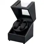Watch Winder for 2 Watches – Faux Leather / Carica Orologio 2 orologi – Similpelle (RR012) Unisex WATCHES