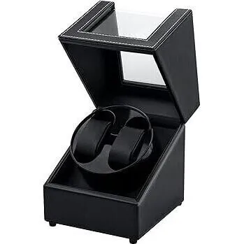 Watch Winder for 2 Watches – Faux Leather / Carica Orologio 2 orologi – Similpelle (RR012) Unisex WATCHES