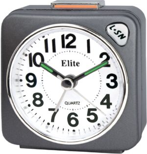 ELITE Sveglia silent con luce e snooze - ANTRACITE - Silent alarm clock with light and snooze - GREY (RS7150_G) Unisex WATCHES